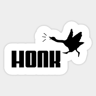 HONK! Black Sticker